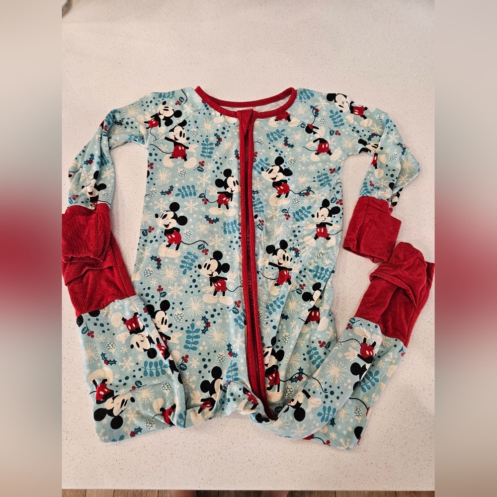 Little Sleepies Winter Mickey Zippie PJs